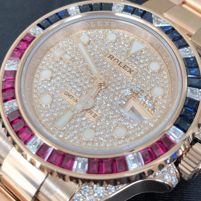 Rolex,GMT-Master II 40mm,40mm,Rose Gold,Automatic,Day,Dule Time,126755SARU,126755SARU-0001