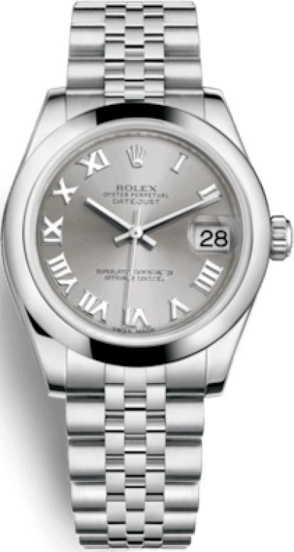 Rolex,Datejust 31 31mm,31mm,Stainless Steel,Grey,Automatic,Day,48hours,178240,178240-0001