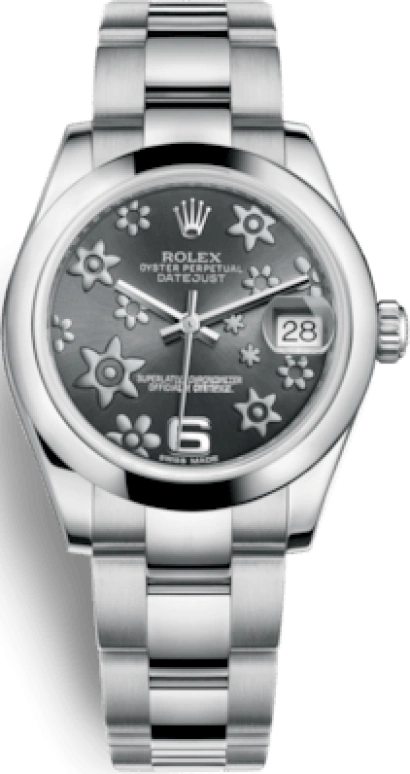 Rolex,Datejust 31 31mm,31mm,Stainless Steel,Grey,Automatic,Day,48hours,178240,178240-0040