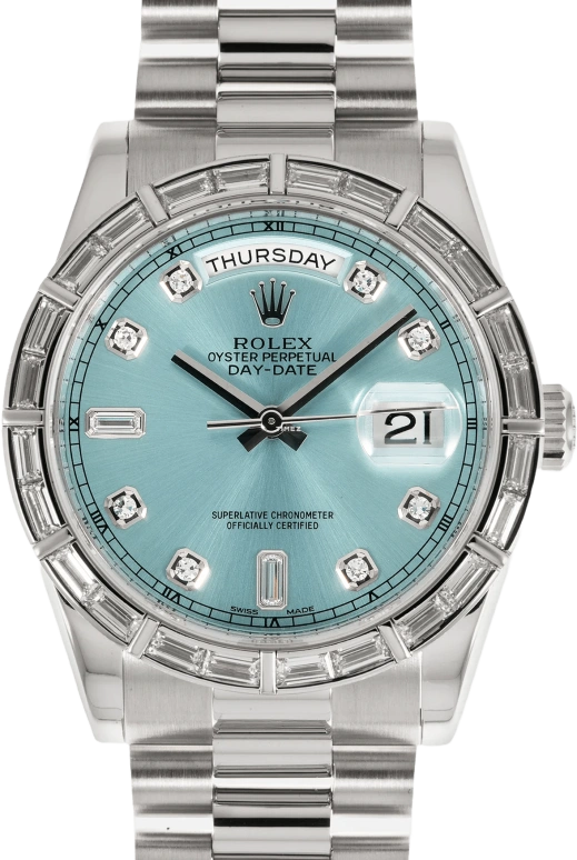 Rolex Day-Date 36 118366 Platinum Diamond