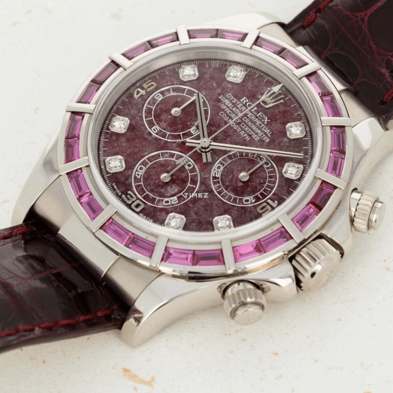 Rolex,Daytona 40mm,40mm,White Gold,Red,Automatic,Chronograph,72hours,116589SALV Ruby