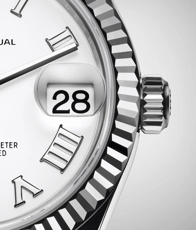 Rolex,Datejust 31 31mm,31mm,White Gold,Stainless Steel,White,Automatic,Day,55hours,278274,278274-0009