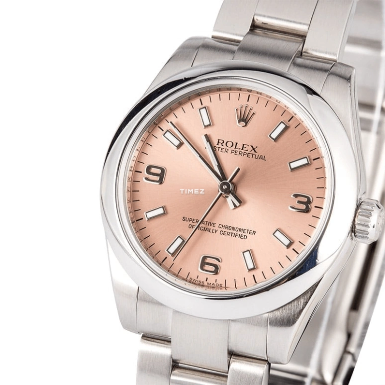 Rolex,Oyster Perpetual 31mm,31mm,Stainless Steel,Pink,Automatic,48hours,In-house Caliber,177200,177200-Pink