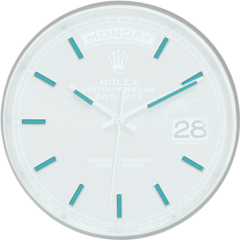 Rolex,Day-Date 40 40mm,40mm,White Gold,Black,Automatic,Date,Day,228349RBR,228349RBR-0002