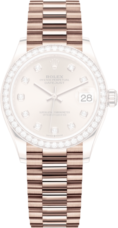 Rolex,Datejust 31 31mm,31mm,Rose Gold,Rose,Automatic,Day,55hours,278285RBR,278285RBR-0025