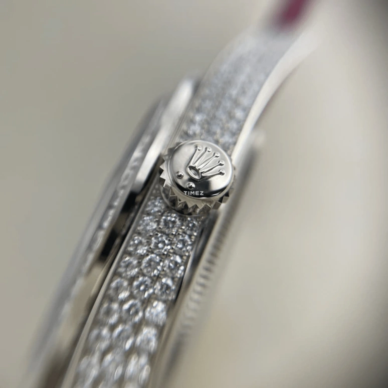 Rolex,Day-Date 36 36mm,36mm,White Gold,Green,Automatic,Date,Day,128459TBR