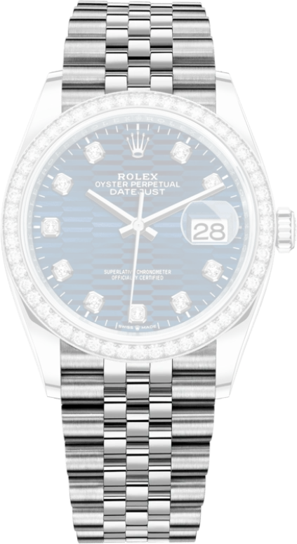 Rolex,Datejust 36 36mm,36mm,White Gold,Oystersteel,Blue,Automatic,Day,70hours,126284RBR,126284RBR-0049