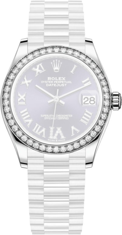 Rolex,Datejust 31 31mm,31mm,White Gold,Purple,Automatic,Day,55hours,278289RBR,278289RBR-0019