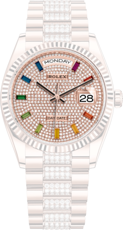 Rolex,Day-Date 36 36mm,36mm,Rose Gold,Automatic,Date,Day,128235,128235-0040
