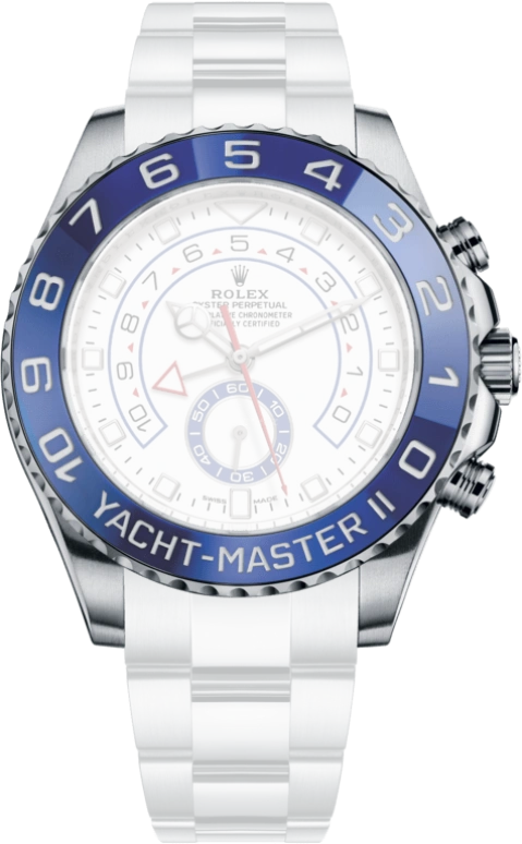 Rolex,Yacht-Master 44mm,44mm,Stainless Steel,White,Automatic,Countdown,Chronograph,Day,Column Wheel,72hours,In-house Caliber,116680,116680-0002
