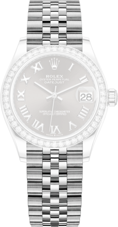 Rolex,Datejust 31 31mm,31mm,White Gold,Stainless Steel,Grey,Automatic,Day,55hours,278384RBR,278384RBR-0026