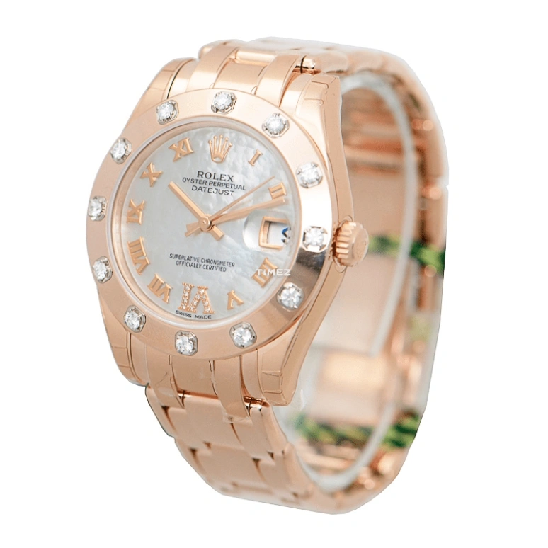 Rolex,Pearlmaster 34mm,34mm,Rose Gold,White,Automatic,Day,48hours,81315,81315-0002