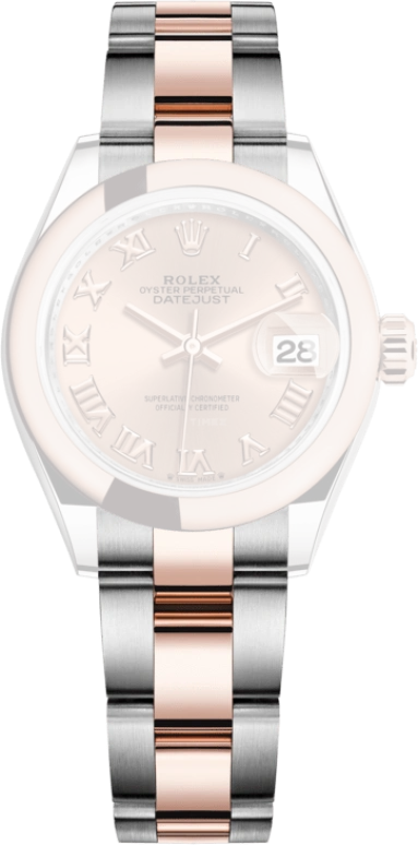Rolex,Lady-Datejust 28mm,28mm,Everose Gold,Oystersteel,Pink,Automatic,Day,55hours,279161,279161-0026