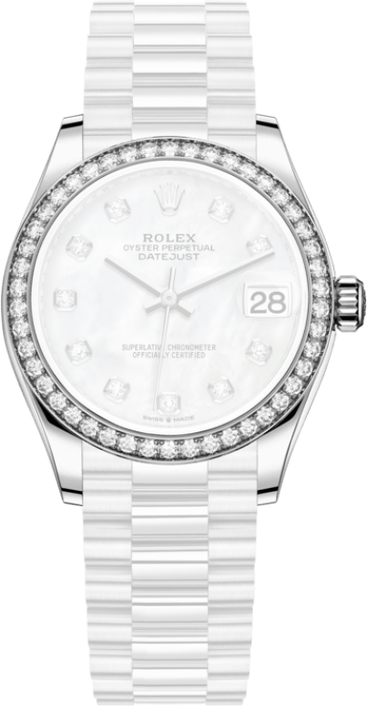 Rolex,Datejust 31 31mm,31mm,White Gold,White,Automatic,Day,55hours,278289RBR,278289RBR-0005