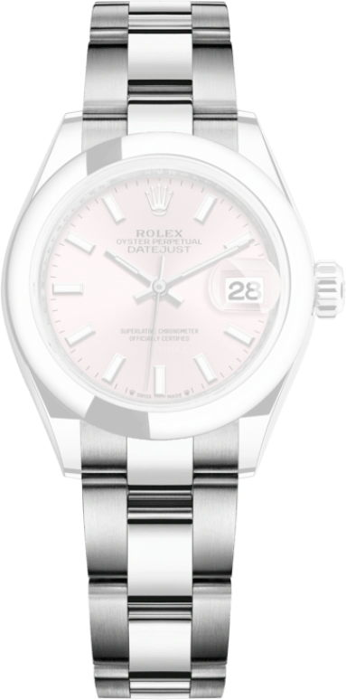 Rolex,Lady-Datejust 28mm,28mm,Stainless Steel,Pink,Automatic,Day,55hours,279160,279160-0002