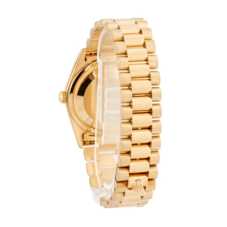 Rolex,Day-Date 36 36mm,36mm,Yellow Gold,Brown,Gradient,Black,Automatic,Date,Day,18238 Brown Vignette Dial