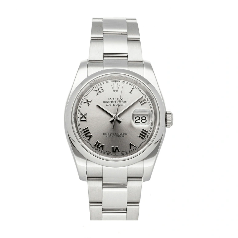 Rolex,Datejust 36 36mm,36mm,Stainless Steel,Silver,Automatic,Day,48hours,116200,116200-0062
