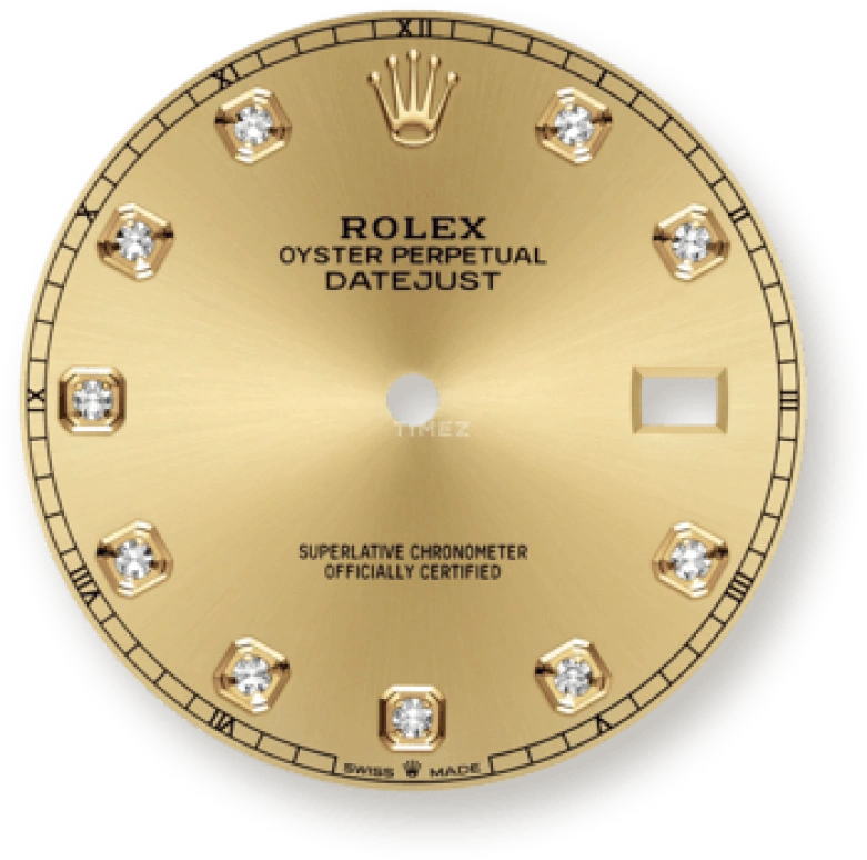 Rolex,Datejust 41 41mm,41mm,Yellow Gold,Stainless Steel,Champagne,Automatic,Day,70hours,126333,126333-0012