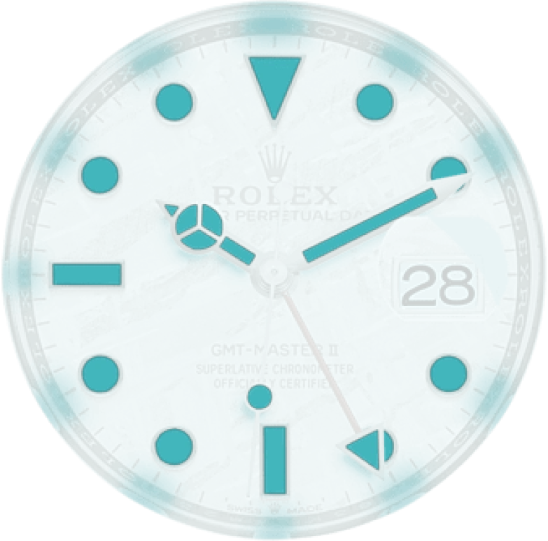 Rolex,GMT-Master II 40mm,40mm,White Gold,Silver,Automatic,Day,Dule Time,Erling Haaland,Bukayo Saka,126719BLRO,126719BLRO-0002
