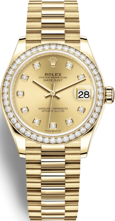 Rolex,Datejust 31 31mm,31mm,Yellow Gold,Champagne,Automatic,Day,55hours,278288RBR,278288RBR-0005