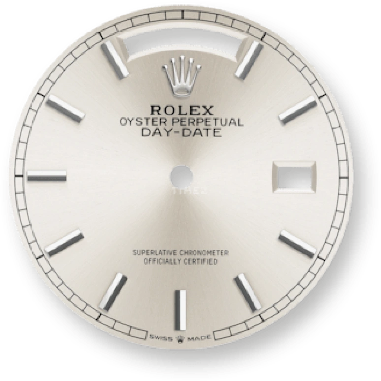 Rolex,Day-Date 36 36mm,36mm,White Gold,Silver,Automatic,Date,Day,128239,128239-0025