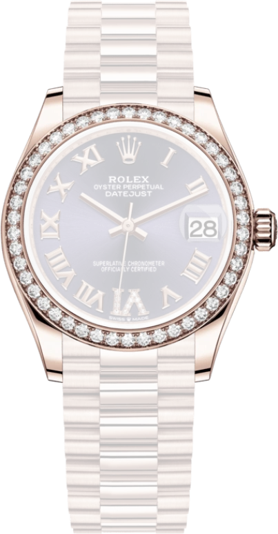Rolex,Datejust 31 31mm,31mm,Rose Gold,Purple,Automatic,Day,55hours,278285RBR,278285RBR-0023
