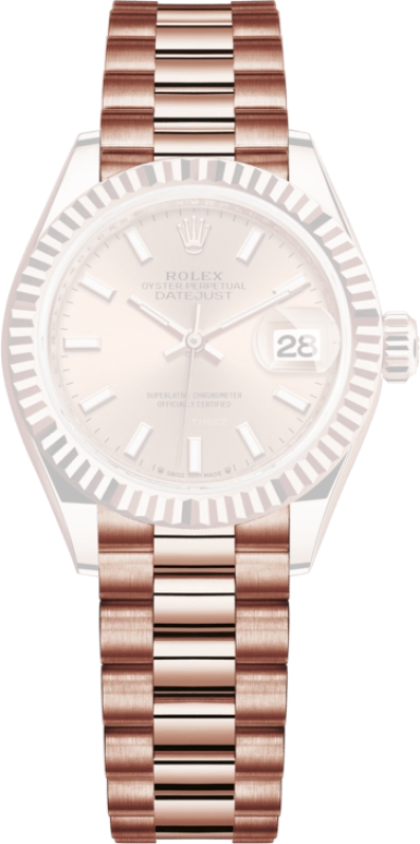 Rolex,Lady-Datejust 28mm,28mm,Rose Gold,Pink,Automatic,Day,55hours,279175,279175-0025