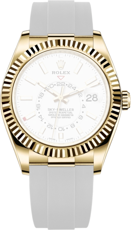 Rolex,Sky-Dweller 42mm,42mm,Yellow Gold,White,Automatic,Month,Day,Dule Time,Phil Foden,326238,326238-0006
