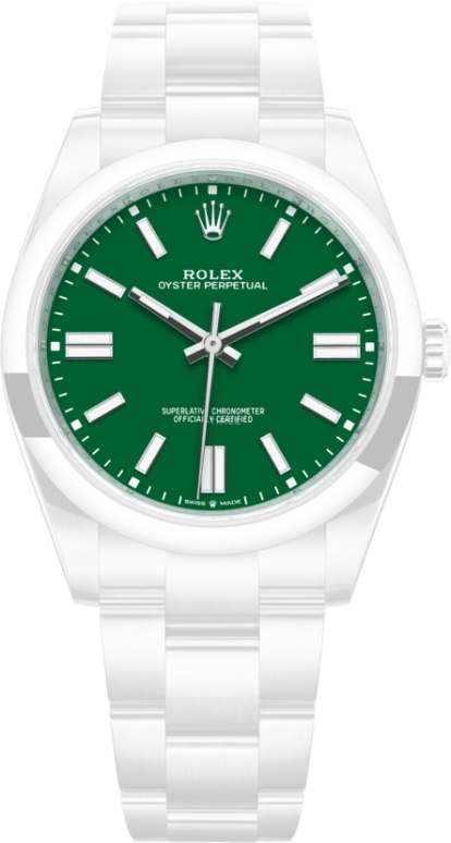Rolex,Oyster Perpetual 41mm,41mm,Stainless Steel,Green,Automatic,70hours,In-house Caliber,Achraf Hakimi,124300,124300-0005