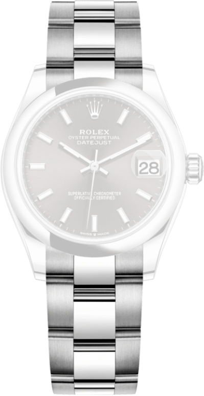 Rolex,Datejust 31 31mm,31mm,Stainless Steel,Grey,Automatic,Day,55hours,278240,278240-0009