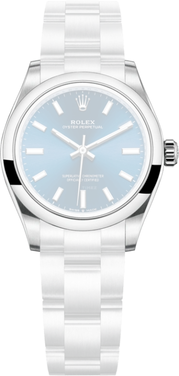 Rolex,Oyster Perpetual 31mm,31mm,Stainless Steel,Blue,Automatic,55hours,In-house Caliber,277200,277200-0003