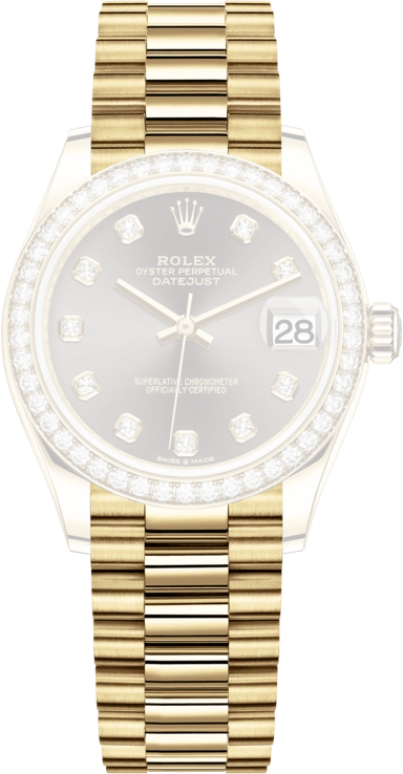 Rolex,Datejust 31 31mm,31mm,Yellow Gold,Grey,Automatic,Day,55hours,278288RBR,278288RBR-0030
