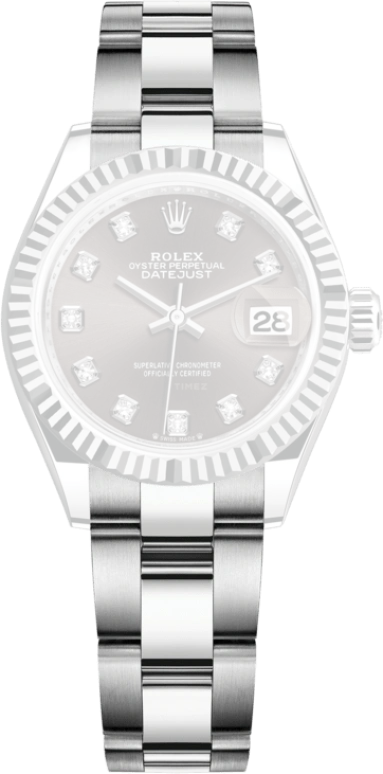 Rolex,Lady-Datejust 28mm,28mm,White Gold,Oystersteel,Grey,Automatic,Day,55hours,279174,279174-0016
