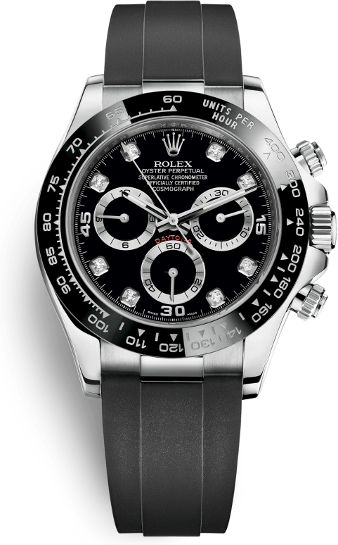 Rolex,Daytona 40mm,40mm,Ceramic,White Gold,Black,Automatic,Chronograph,72hours,Neymar,116519LN,116519LN-0025