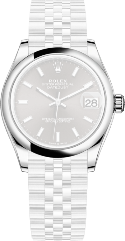 Rolex,Datejust 31 31mm,31mm,Stainless Steel,Grey,Automatic,Day,55hours,278240,278240-0010