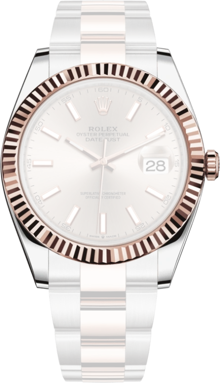 Rolex,Datejust 41 41mm,41mm,Rose Gold,Stainless Steel,Pink,Automatic,Day,70hours,126331,126331-0009