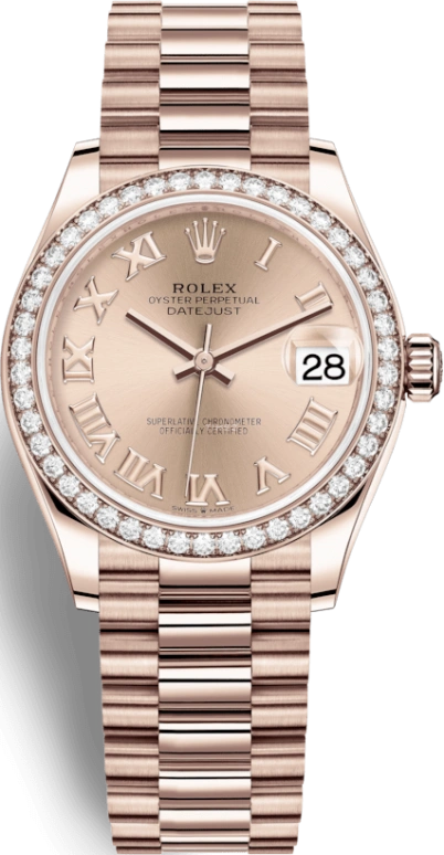 Rolex,Datejust 31 31mm,31mm,Rose Gold,Rose,Automatic,Day,55hours,278285RBR,278285RBR-0029