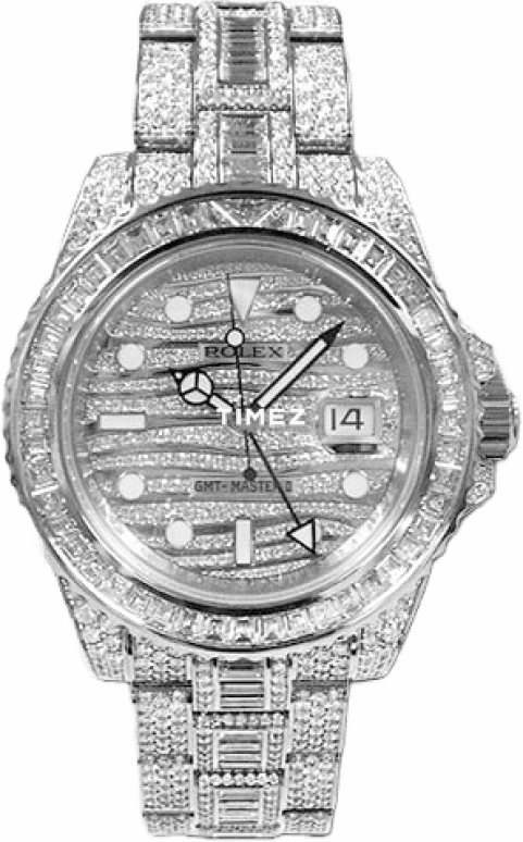 Rolex,GMT-Master II 40mm,40mm,White Gold,Silver White,Automatic,Day,Dule Time,Cristiano Ronaldo,116769TBR,116769TBR-74779B