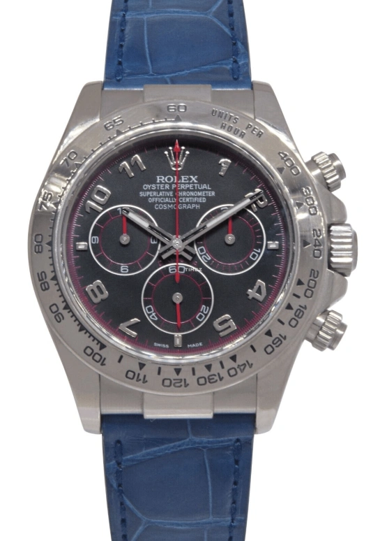 Rolex,Daytona 40mm,40mm,White Gold,Grey,Automatic,Chronograph,72hours,116519,116519-0163