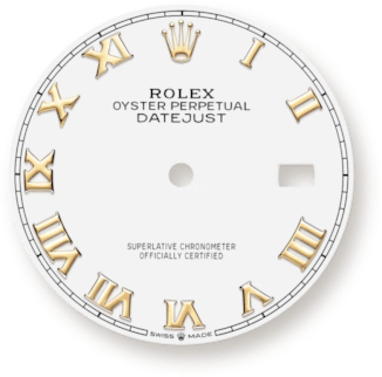 Rolex,Datejust 36 36mm,36mm,Yellow Gold,Stainless Steel,White,Automatic,Day,70hours,126203,126203-0030