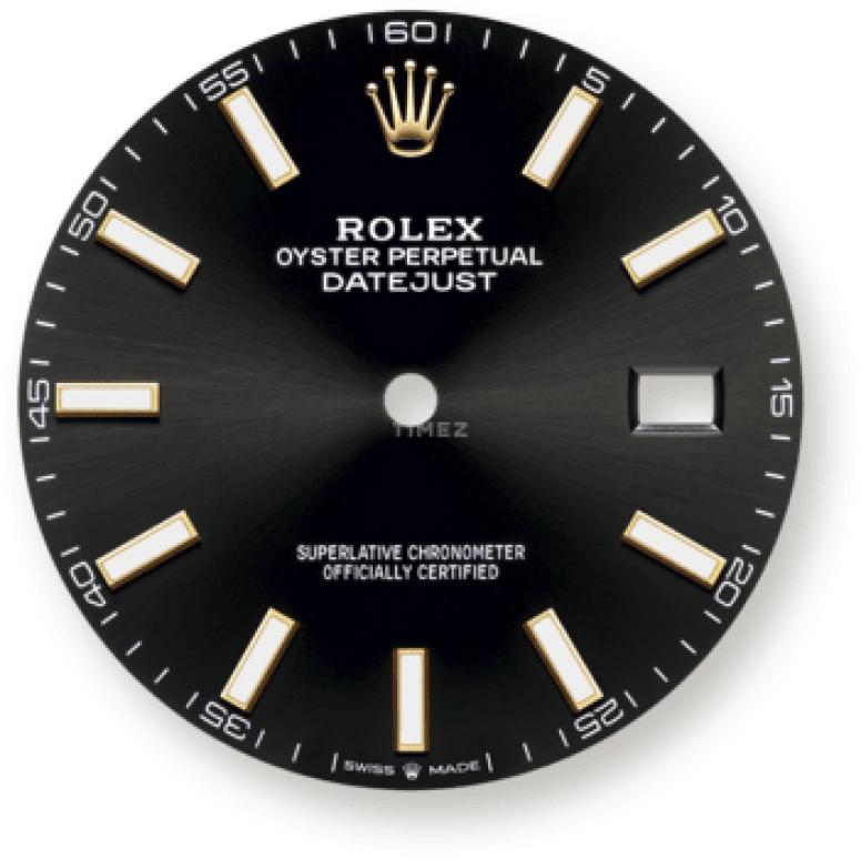 Rolex,Datejust 41 41mm,41mm,Yellow Gold,Stainless Steel,Black,Automatic,Day,70hours,126303,126303-0014