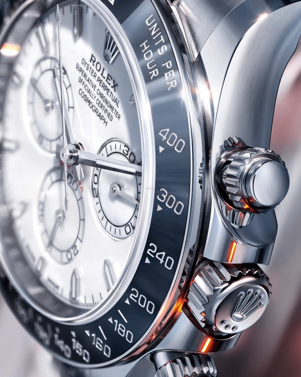 Rolex,Daytona 40mm,40mm,Oystersteel,Platinum,White,Automatic,Chronograph,72hours,126502,126502-0001