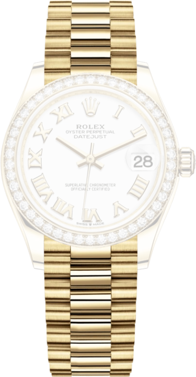 Rolex,Datejust 31 31mm,31mm,Yellow Gold,White,Automatic,Day,55hours,278288RBR,278288RBR-0009