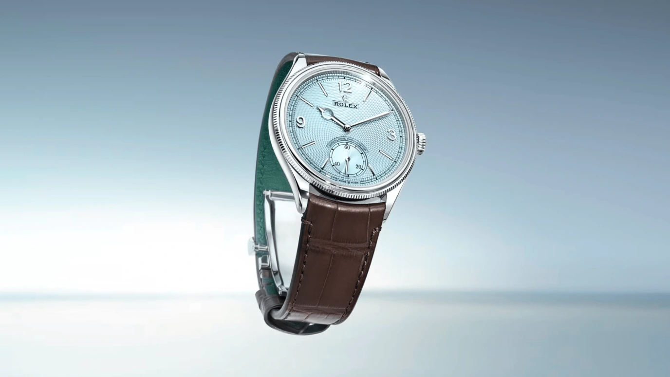 Rolex,1908 39mm,39mm,Platinum,Ice Blue,Automatic,66hours,In-house Caliber,52506,52506-0002