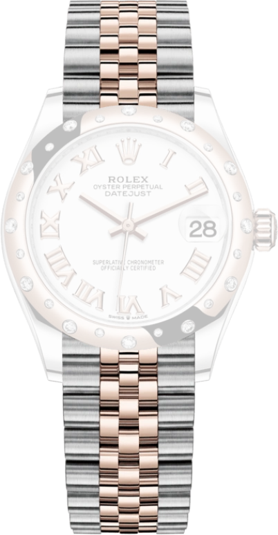 Rolex,Datejust 31 31mm,31mm,Rose Gold,Stainless Steel,White,Automatic,Day,55hours,278341RBR,278341RBR-0002