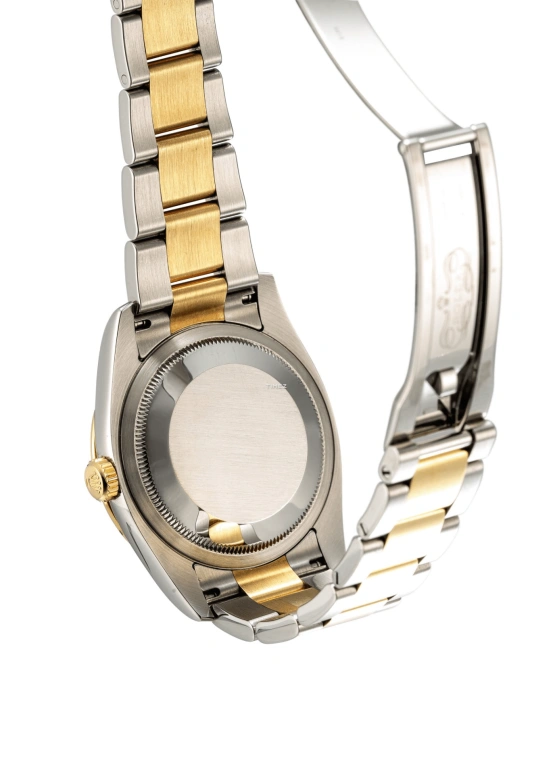 Rolex,Datejust 36 36mm,36mm,Stainless Steel,Yellow Gold,Black,Automatic,Day,48hours,116263 Turn,116263 Turn-O-Graph black Oyster Green Hand