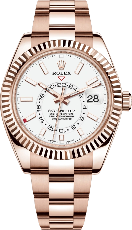 Rolex,Sky-Dweller 42mm,42mm,Rose Gold,White,Automatic,Annual Calendar,Month,Date,326935,326935-0005