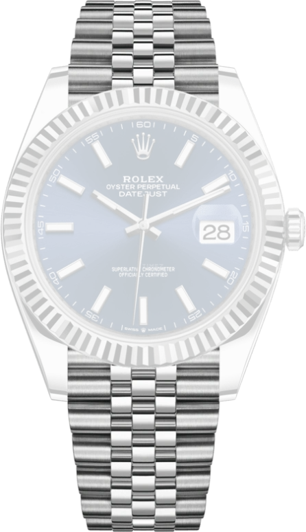 Rolex,Datejust 41 41mm,41mm,White Gold,Stainless Steel,Blue,Automatic,Day,70hours,126334,126334-0002