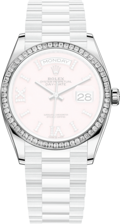 Rolex,Day-Date 36 36mm,36mm,Platinum,Pink,Automatic,Date,Day,128396TBR,128396TBR-0009