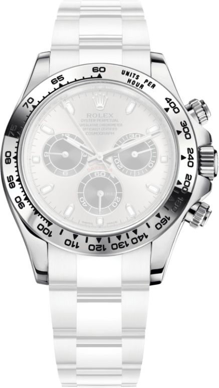 Rolex,Daytona 40mm,40mm,White Gold,Silver,Automatic,Chronograph,Column Wheel,116509,116509-0072